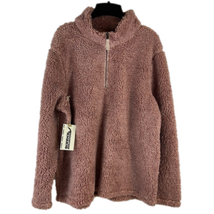 Mountain Khakis Light Rose Apres Pullover Half Zip Sherpa Size Extra Large
